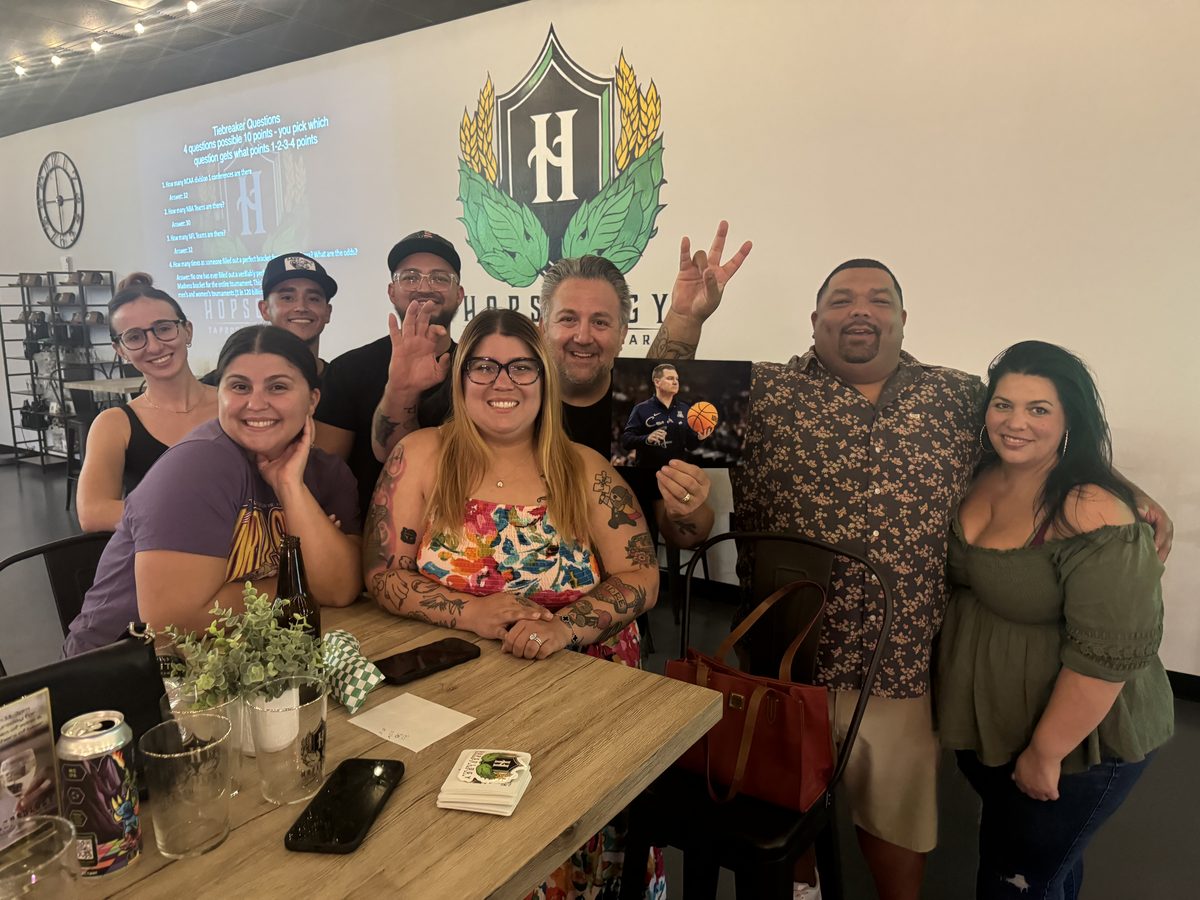 Guests enjoying trivia night at Hopsology