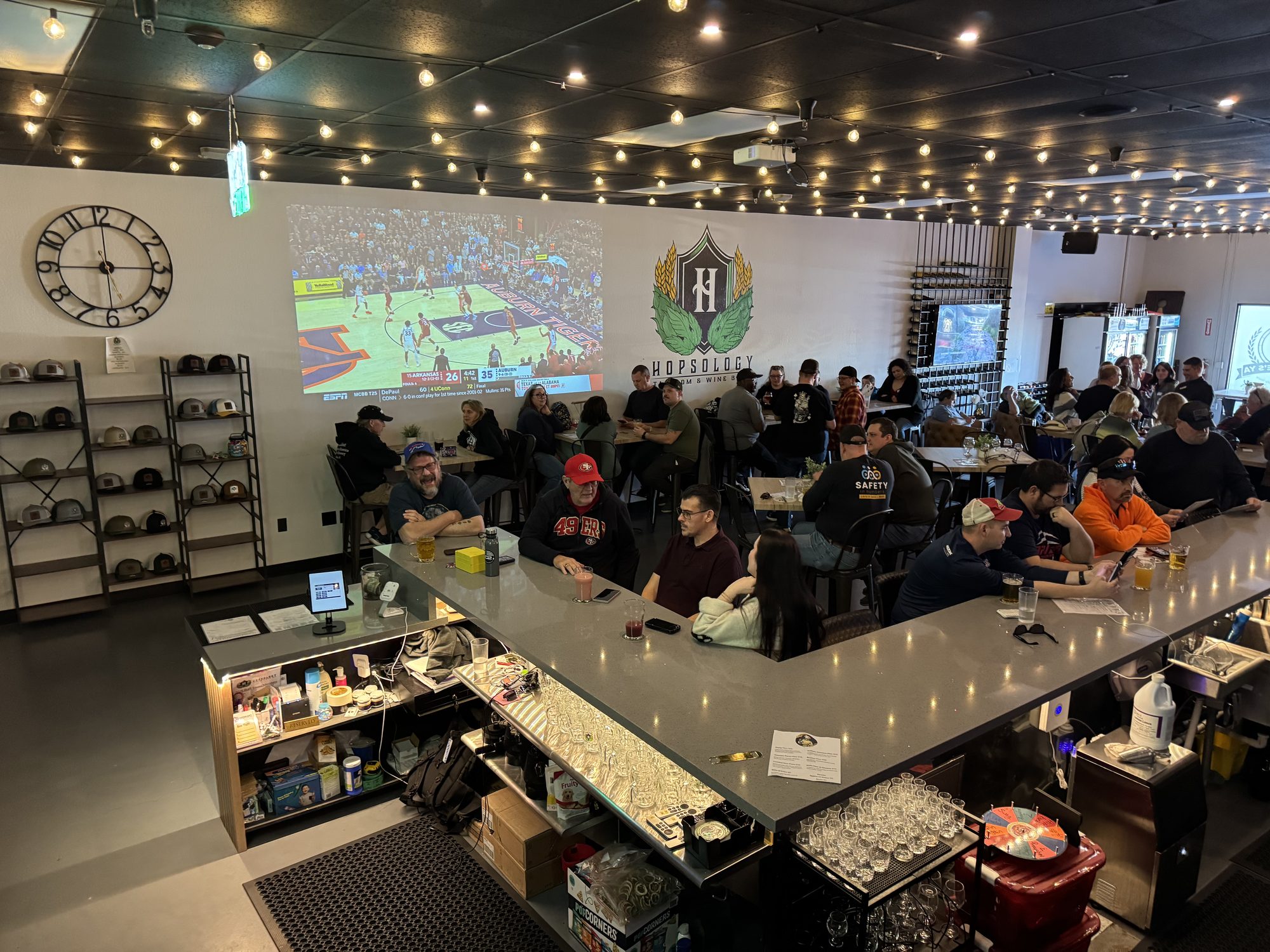 Bingo night crowd at Hopsology